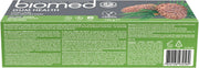 Ingredients list for BIOMED Botanical Fresh Toothpaste with essential oils.