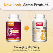 Jarrow Formulas Vitamin D3 62.5mcg 2500 IU Softgels - 100 Count new look