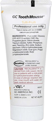 GC Tooth Mousse Tutti-Frutti - 40g | Remineralising Dental Crème for Sensitive Teeth