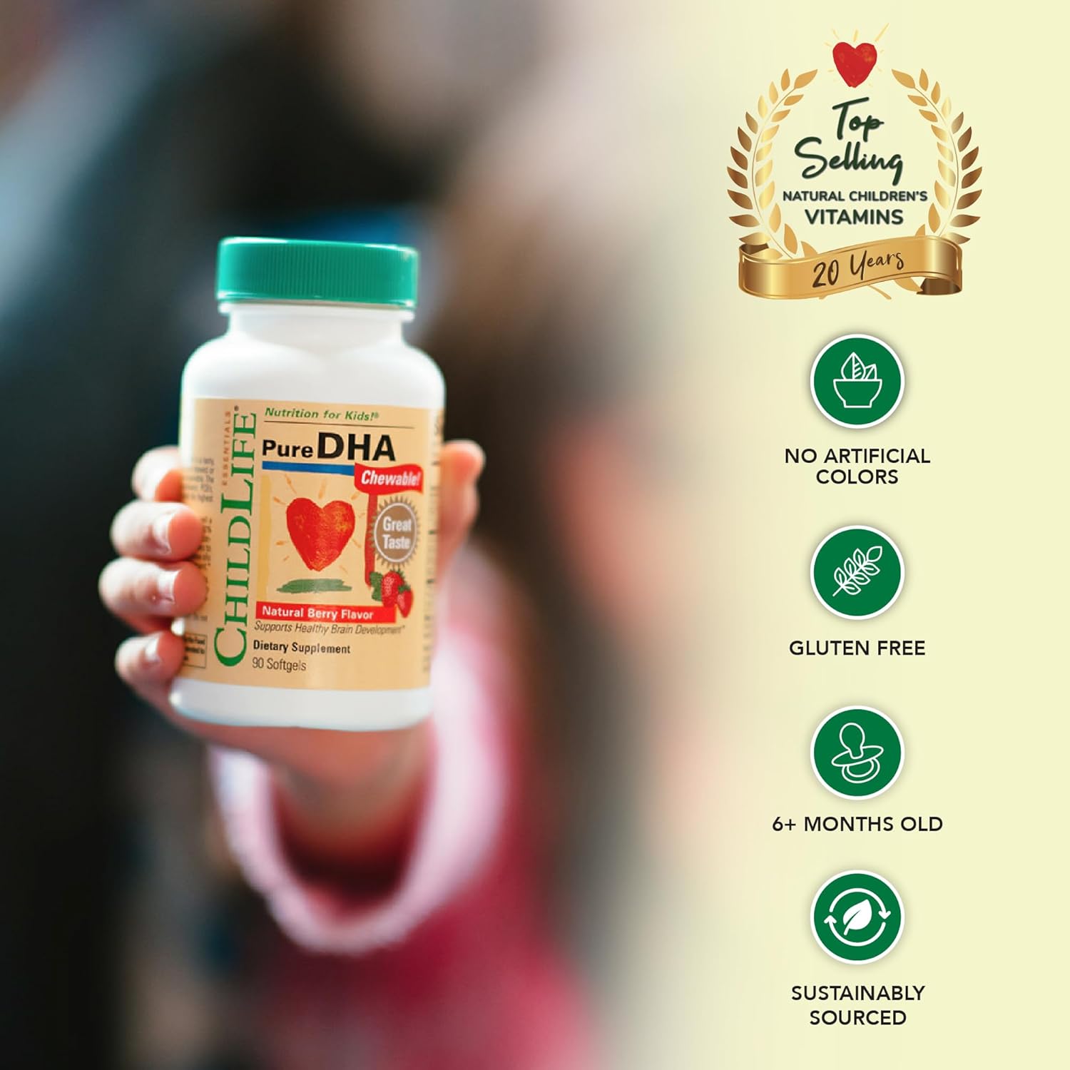ChildLife Essentials Pure DHA Chewable Softgels - 90 Count