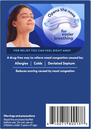 Breathe Right clear Nasal Strips package barcode, Large size, 10 count.