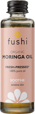 Fushi Organic Moringa Oil 50 ml | Fresh-Pressed & 100% Pure Soothing Oil for Sensitive Skin & Hair