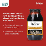 Potter's Herbals Malt Extract with Cod Liver Oil Original – 650g