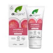 Dr. Organic Vitamin C Face Mask with Guava, recyclable tube packaging, guava fragrance, 50ml
