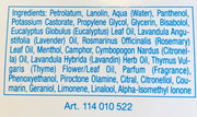Gehwol med Salve for Cracked Skin, foot care salve tube packaging, botanical fragrance, 75ml, ingredients information