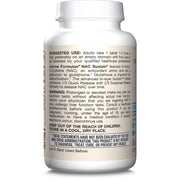 How to Use Image: Jarrow Formulas NAC Sustain 600mg tablets 60 count usage instructions empty stomach