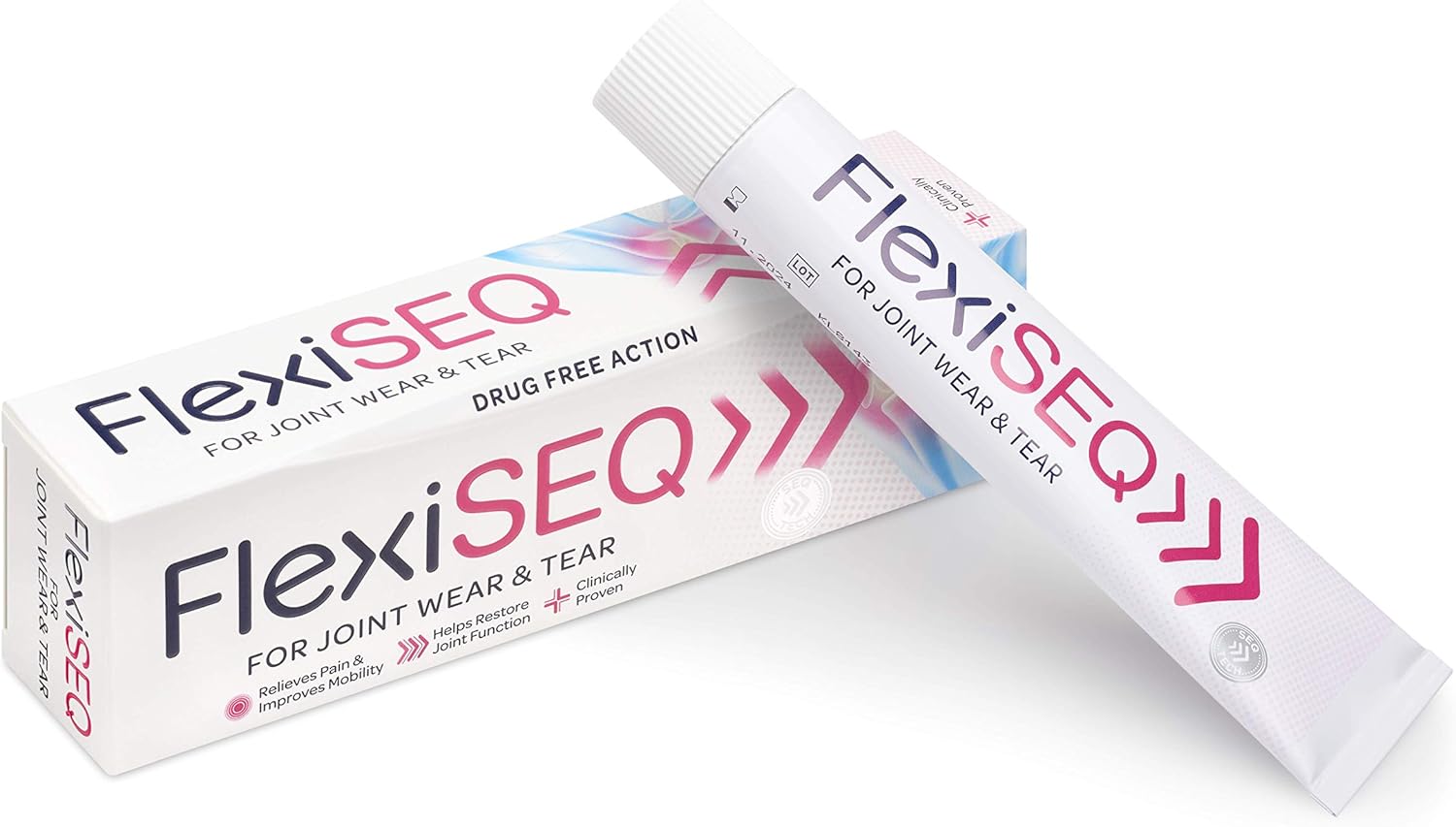 FlexiSEQ Topical Gel for Joint Comfort tube & box, 50g.