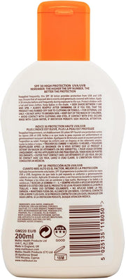 Malibu SPF30 Lotion Protection Non-Titanium – 200ml Advanced Sun Protection Without Titanium Dioxide