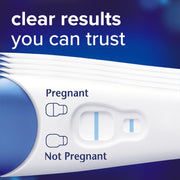 Clearblue pregnancy test stick usage sampling tip demonstration
