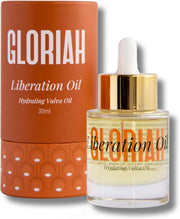 Gloriah Liberation Oil packaging with dropper bottle on a white background