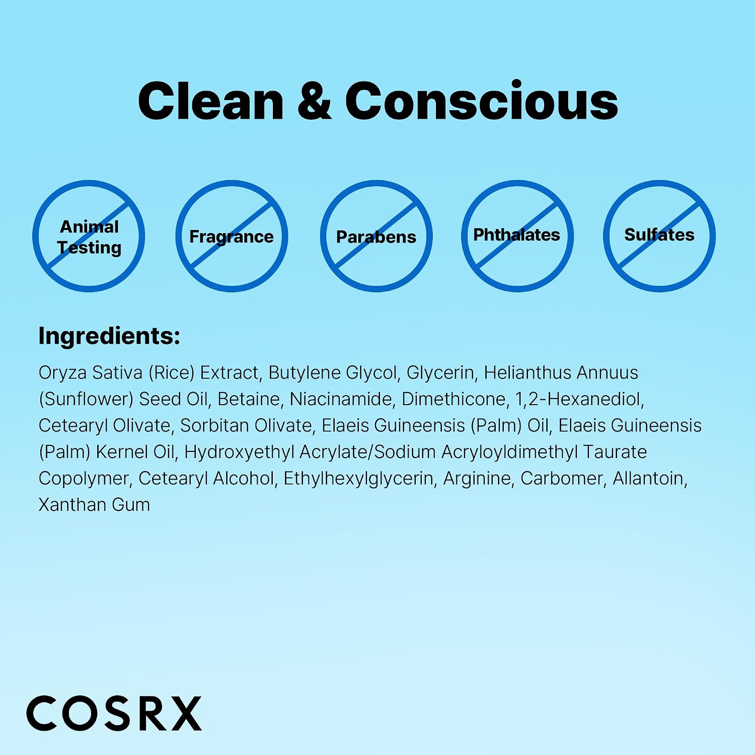 COSRX Ultimate Nourishing Rice Overnight Spa Mask 60ml jar ingredients