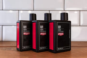 Lifestyle/use image: Uppercut Deluxe Clear Scalp Shampoo 3 240ml men hair care routine