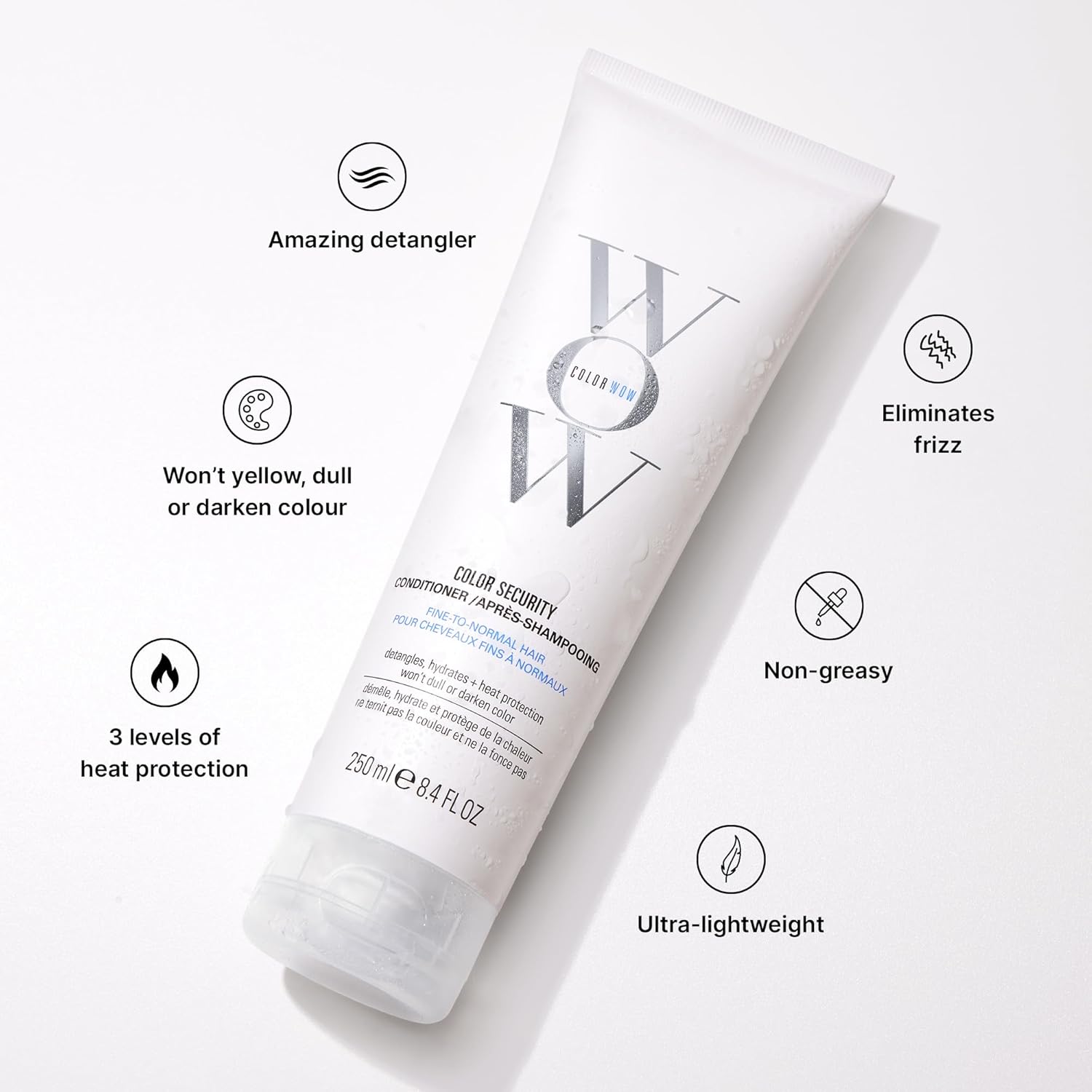 Color Wow Color Security Conditioner 250ml tube for Fine to Normal Hair.