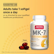 How to Use Image: Jarrow Formulas Vitamin K2 MK-7 90mcg softgels usage instructions
