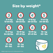 Pampers Baby-Dry Pants Size 5 Jumbo+ Pack size by weight
