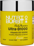 Nutriburst Ultra-D1000 Vegane Vitamin D3 & K2 Gummibärchen für die Knochen – 60 Stück