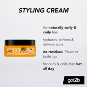 got2b Curlz Styling Cream jar 200ml ingredients and product information