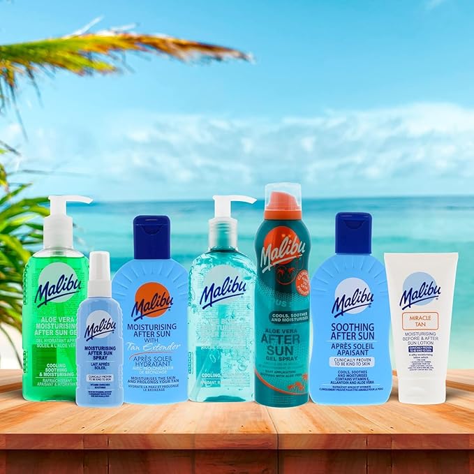 Malibu Moisturising After Sun Care Spray with Aloe Vera & Vitamins, variants