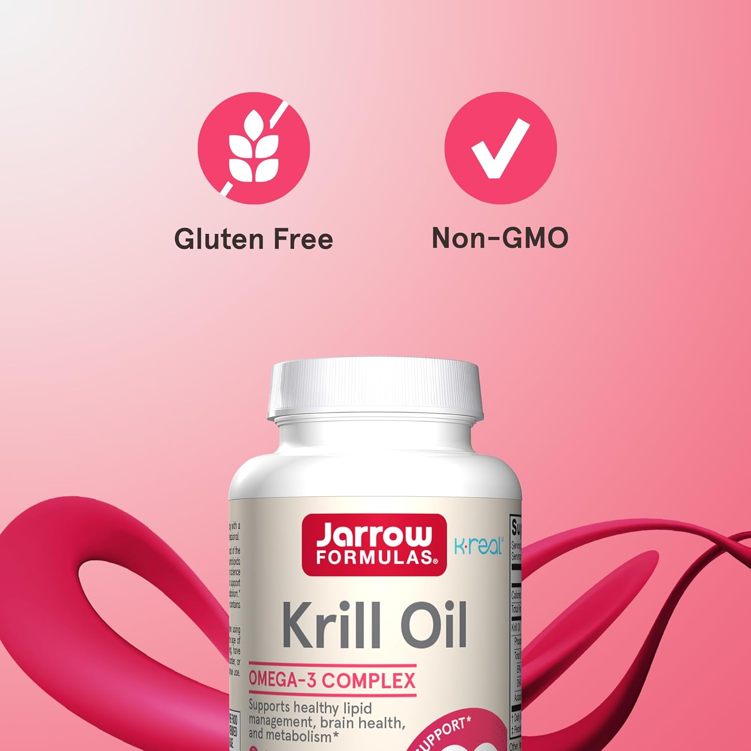 Jarrow Formulas Krill Oil Omega-3 with Astaxanthin Softgels