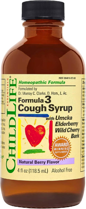 ChildLife Essentials Formula 3 herbal syrup kids berry flavour bottle 118.5ml