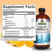 Nature's Answer Liquid Omega-3 Fish Oil 480ml supplement facts and directions