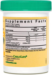 ChildLife Essentials ChildBiotics supplement facts probiotics colostrum FOS 34.5g