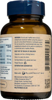 Barcode Image: Wiley's Finest fish oil Peak EPA 30 capsules bottle barcode packaging