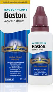 Bausch & Lomb Boston Advance Cleaner bottle and packaging on a white background
