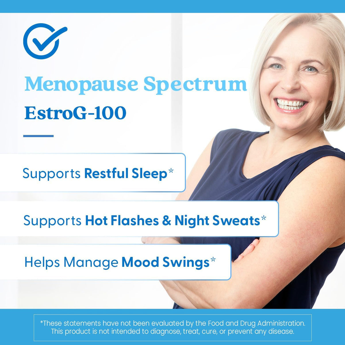 Doctor's Best Menopause Spectrum with EstroG-100, bottle packaging, no flavour, 30 veggie capsules, daily dietary supplement use