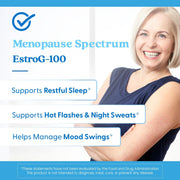 Doctor's Best Menopause Spectrum with EstroG-100, bottle packaging, no flavour, 30 veggie capsules, daily dietary supplement use