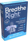 Breathe Right Clear Nasenpflaster – Groß, 10 Stück