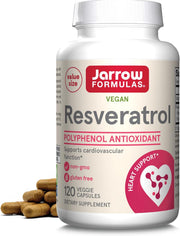 Jarrow Formulas Resveratrol 120 Veggie Capsules