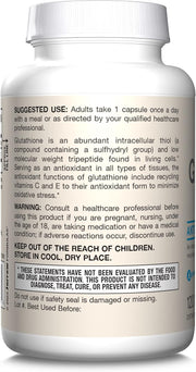 Jarrow Formulas Glutathione Reduced 500mg Veggie Capsules