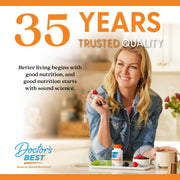 Doctor's Best Vitamin C 1000mg, bottle packaging, unflavoured, 1000mg, 120 or 360 veggie capsules