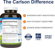 Supplement facts & ingredients image: Carlson Magnesium 400 mg supplement facts softgels bottle 100 count