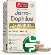 Front Image: Jarrow Formulas Jarro-Dophilus 50 billion CFU veggie capsules 60 count front packaging