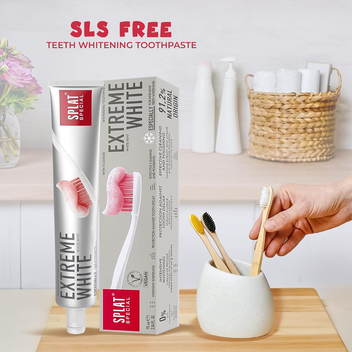 SPLAT Special Extreme White Whitening Toothpaste White Mint 75ml SLS Free