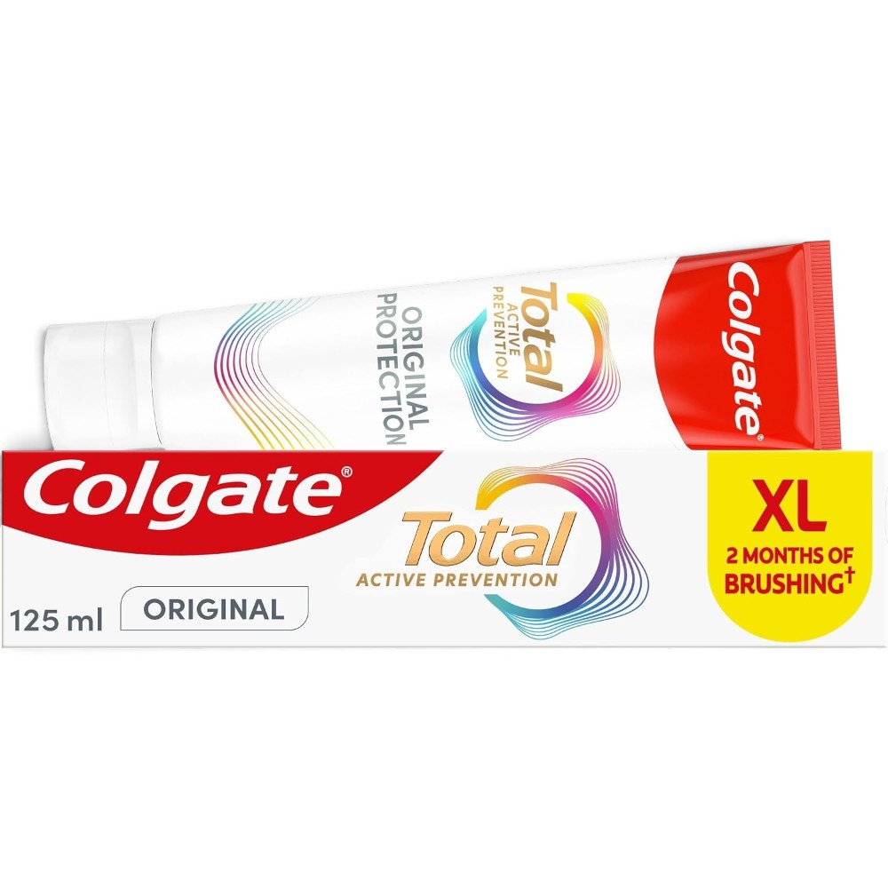 Colgate Total Active Prevention Original Toothpaste 125ml tube and box