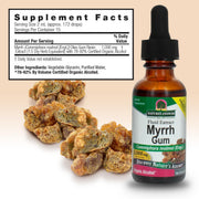 Nature’s Answer Myrrh liquid extract supplement facts 30ml bottle