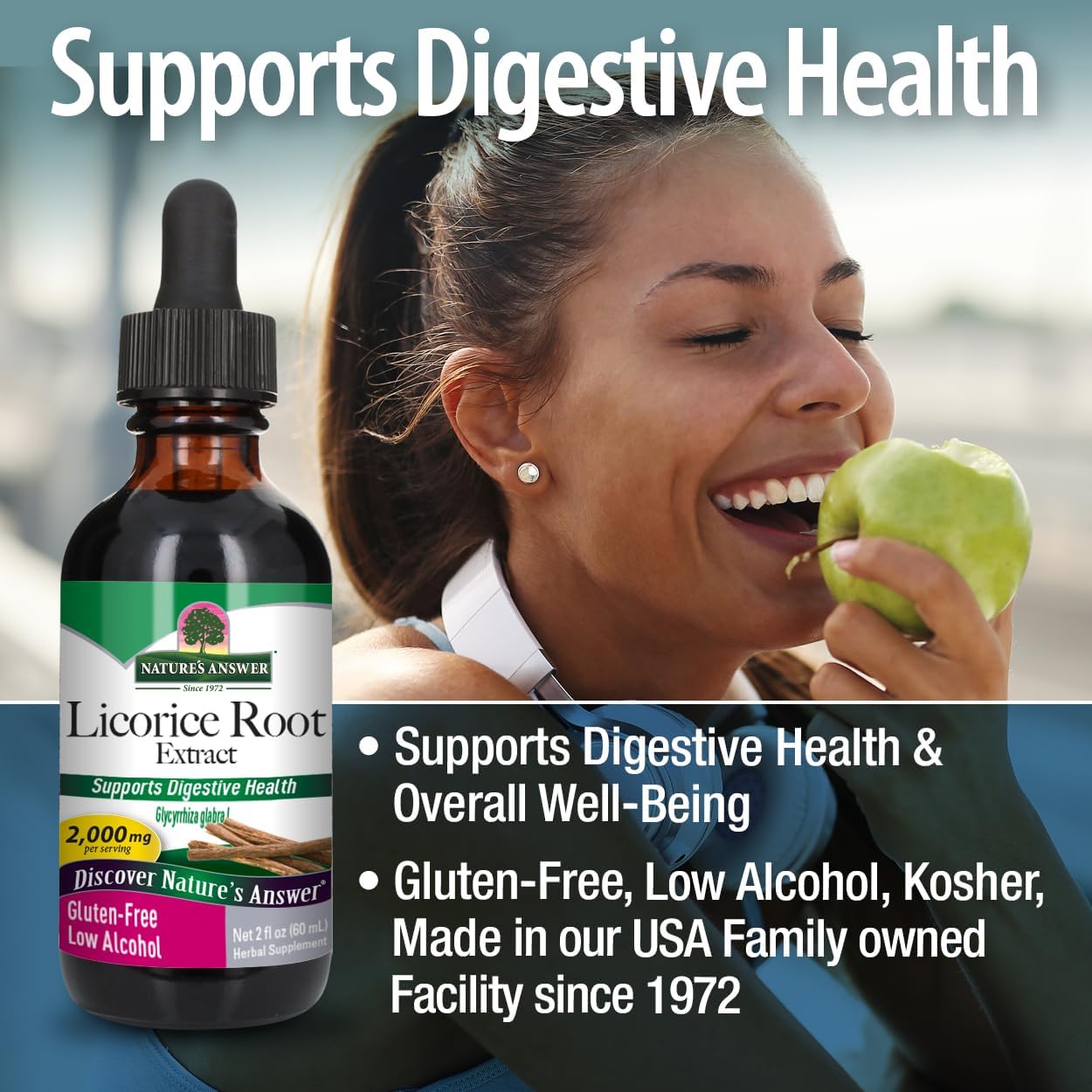 Nature’s Answer Licorice Root Herbal Liquid Supplement - 60ml