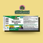 Nature’s Answer Rhodiola Root alcohol-free liquid extract 30ml barcode