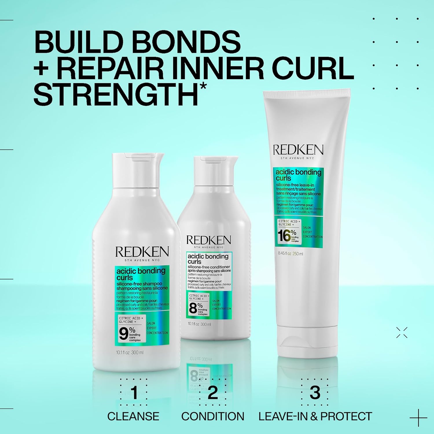 Redken Acidic Bonding Curls Shampoo - For Curly Hair 3A-4C - 1000ml