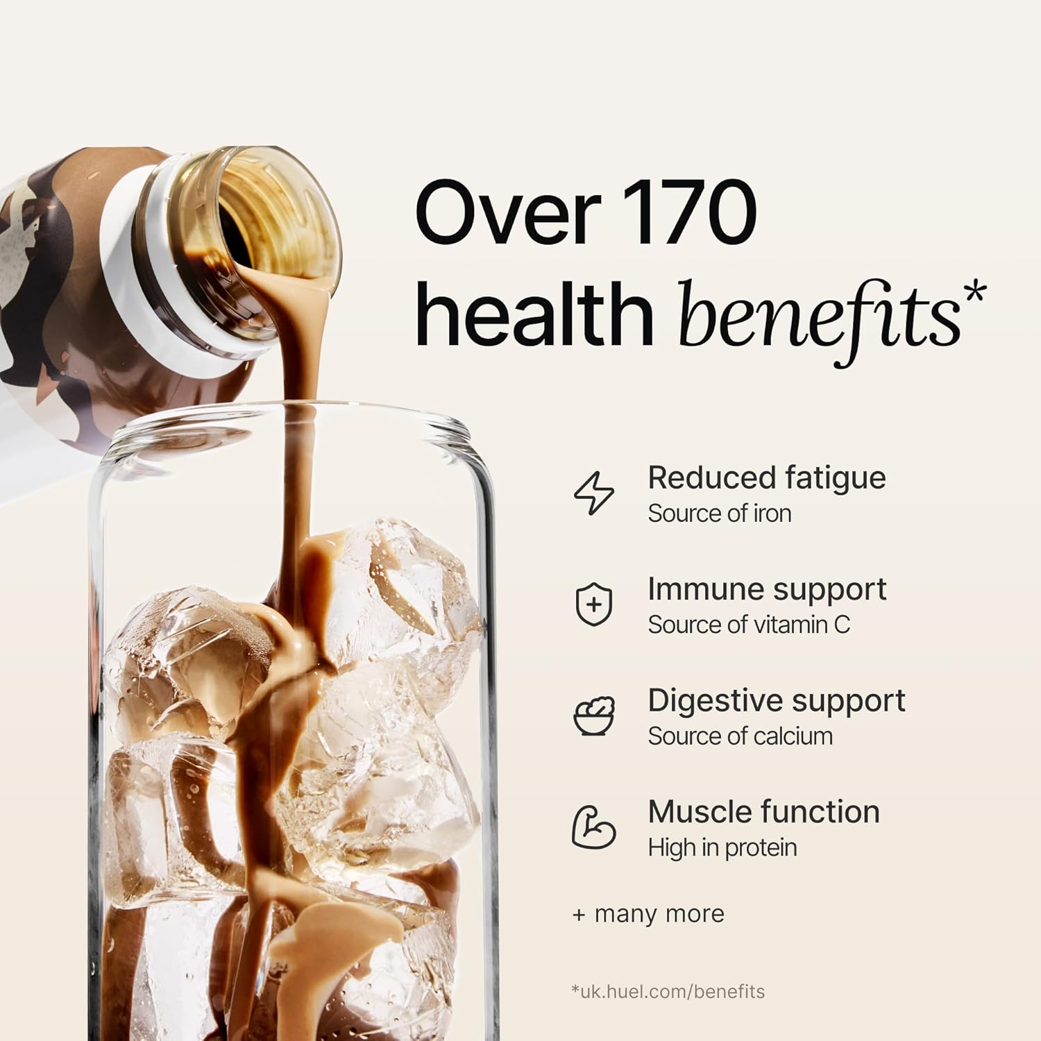 Huel Ready-to-Drink Chocolate meal drink bottle serving instructions 500ml bottle 8 pack benefits