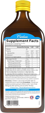 Carlson Kids The Very Finest Fish Oil Liquid 800 mg Omega-3