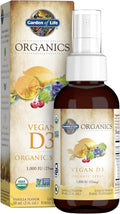 Garden of Life Organics Veganes Vitamin D3 Spray – 1000 IE – 58 ml