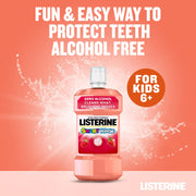 Listerine Smart Rinse Kids Mild Berry Mouthwash alcohol-free oral rinse bottle 500ml