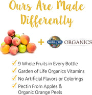 Supplement facts and ingredient list for Organic Women's Gummy Vitamins.