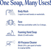 Dr. Bronner's Cherry Blossom 18-in-1 Pure-Castile Liquid Soap 945ml how to use