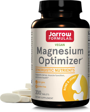 Front Image: Jarrow Formulas Magnesium Optimizer tablets bottle 200 count