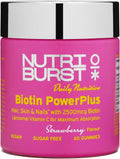 Nutriburst Biotin Power Plus 2500mcg Gummies with Vitamin C - 60 Count